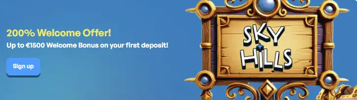 Skyhills Casino Account Registratie Bonus